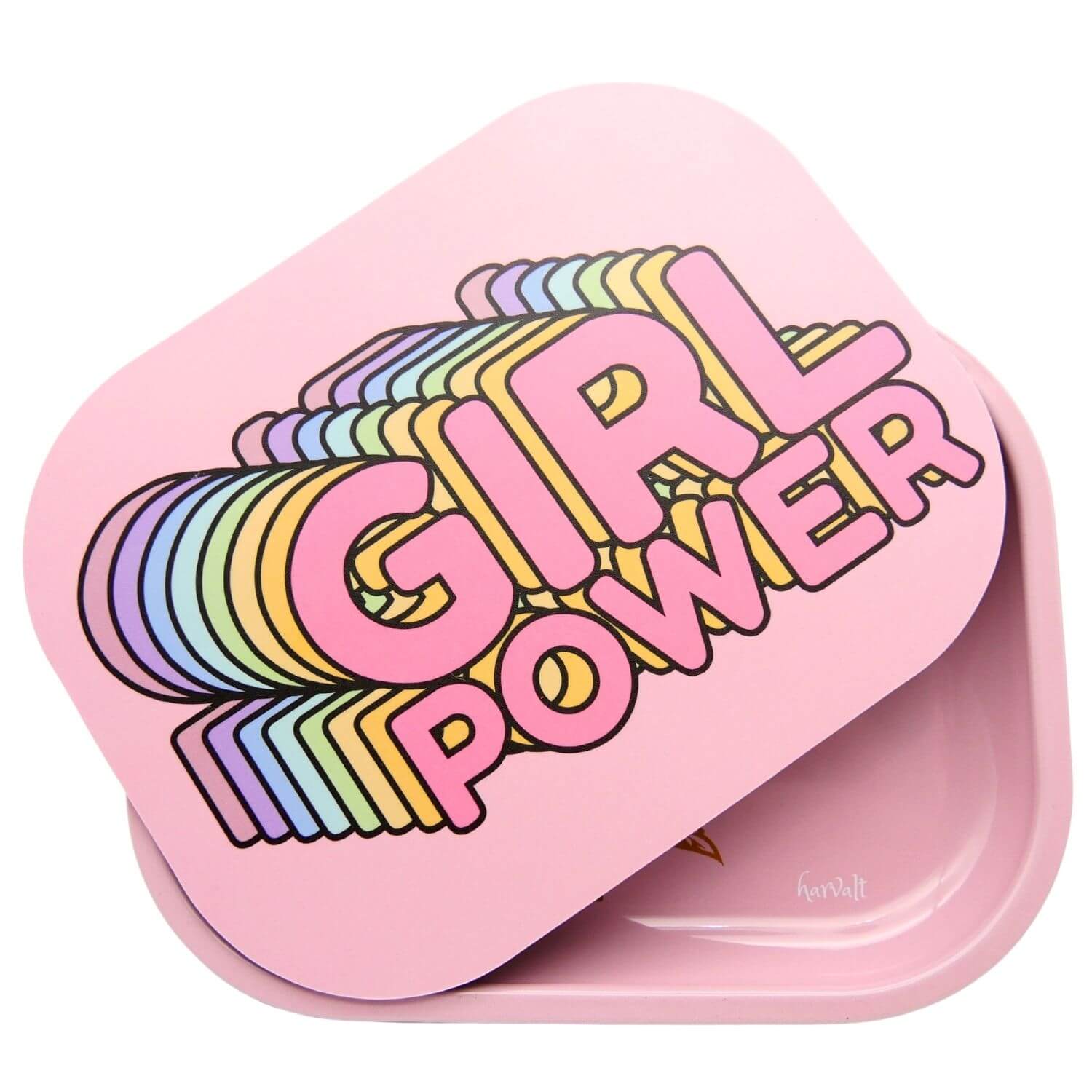 Girl Power Pink Rolling Tray with Magnetic Lid - GalsCandy